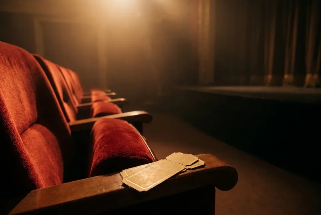 Las Vegas theater seats with tickets