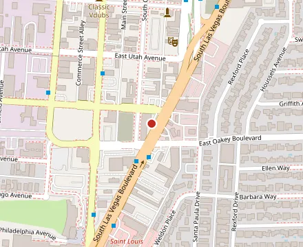 Map showing Viva Las Arepas