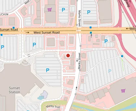 Map showing Greek Bistro