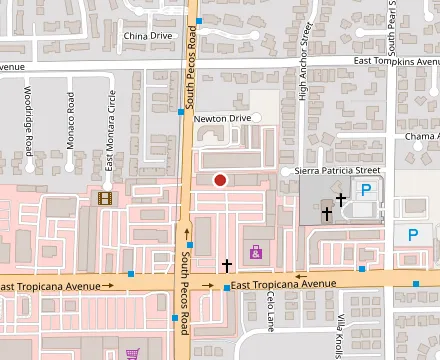 Map showing Zenaida's Cafe