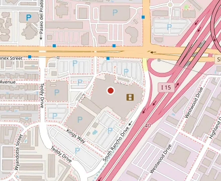 Map showing The Palace Station Oyster Bar