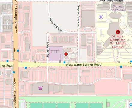 Map showing ITs SUSHI Southwest