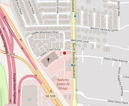 Map showing Chikiliquis Taco Stand