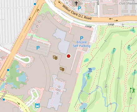 Map showing The Buffet at Wynn Las Vegas