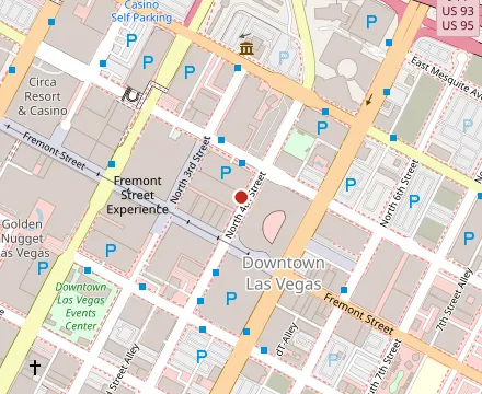 Map showing Nacho Daddy (Downtown)