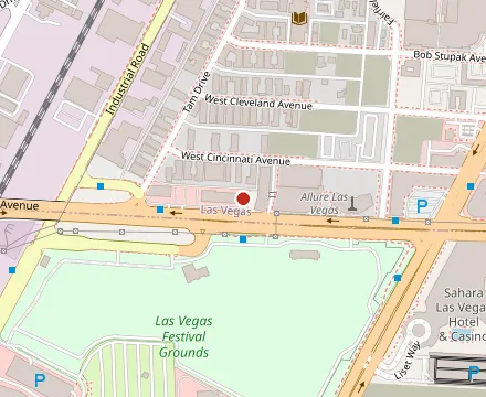 Map showing Golden Steer Steakhouse Las Vegas