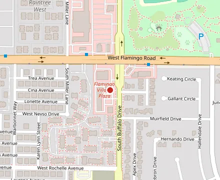 Map showing BabyStacks Cafe - Spring Valley