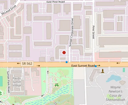Map showing Sunrise Coffee