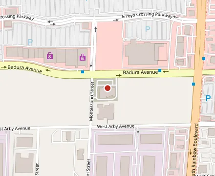 Map showing Zippy's Arroyo Crossing