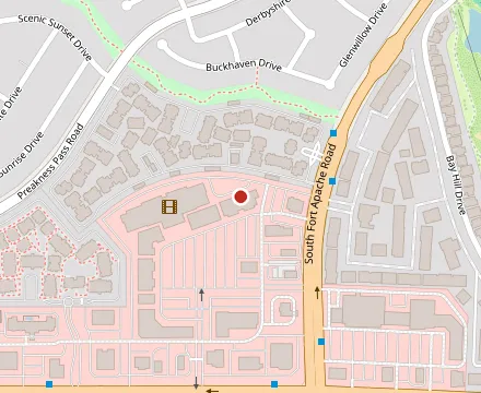 Map showing Khoury's Mediterranean Restaurant