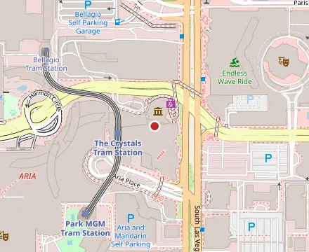 Map showing Toca Madera Las Vegas