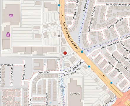 Map showing Peg's Glorified Ham n Eggs