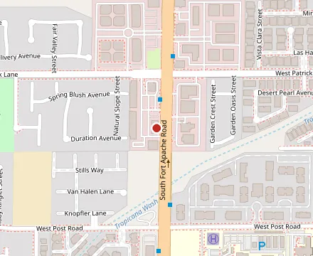 Map showing Tacoarian Fort Apache