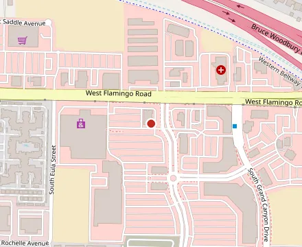 Map showing Rollin Smoke Barbeque Summerlin