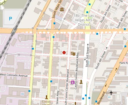 Map showing Tacotarian Downtown