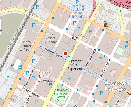Map showing Top of Binion's Steakhouse