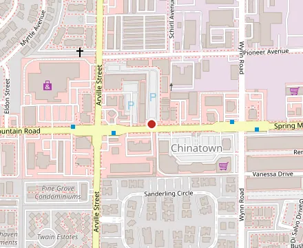 Map showing bb.q Chicken Las Vegas
