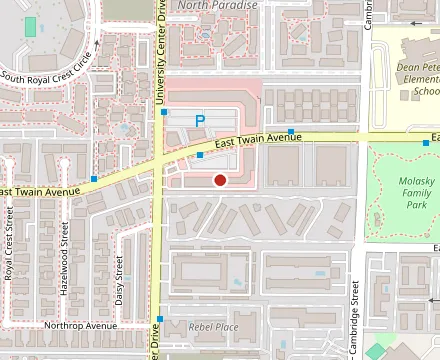 Map showing La Barbacoa
