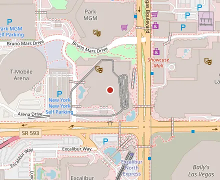 Map showing Luke's Lobster Las Vegas New York-New York