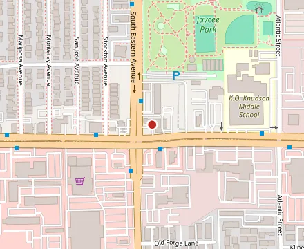 Map showing La Casita De Doña Machi