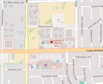 Map showing Straight Up Café