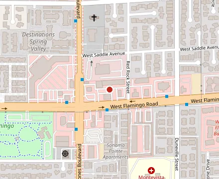 Map showing Monzú Italian Oven + Bar