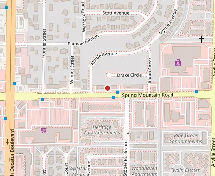 Map showing El Steak Burrito