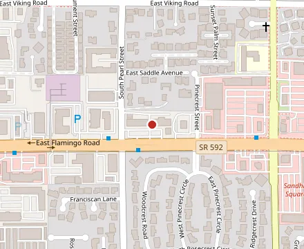 Map showing Rika Arepa Express