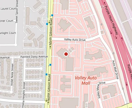 Map showing Mustang Sally's Diner