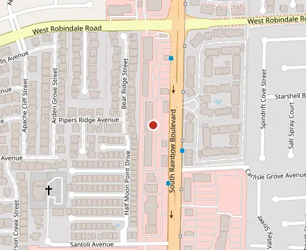 Map showing Fausto's Mexican Grill