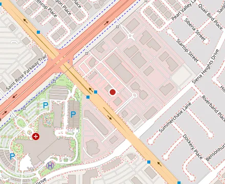 Map showing Joe's NY Pizza