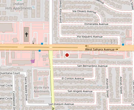 Map showing Pho Vegas
