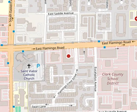 Map showing Los Cedros Mexican Restaurant