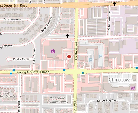 Map showing Silverlake Ramen Las Vegas