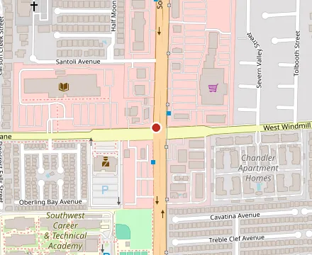 Map showing Chile Verde Mexican Grill