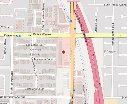 Map showing Aroy Thai Kitchen