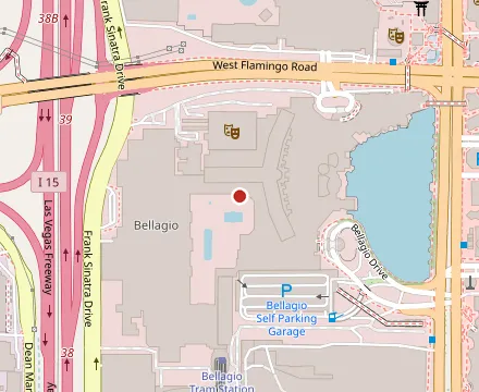 Map showing The Buffet at Bellagio