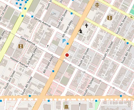 Map showing Rick's Rollin Smoke Bbq & Tavern