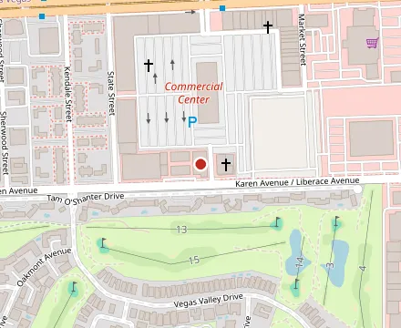 Map showing PK Oyster Bar