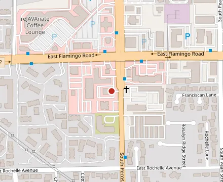 Map showing AYCE Sushi & Asian Fusion