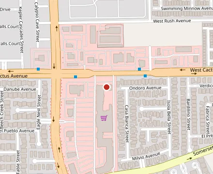 Map showing Hola Modern Mexican Cocina + Cantina