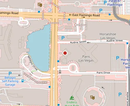 Map showing Eiffel Tower