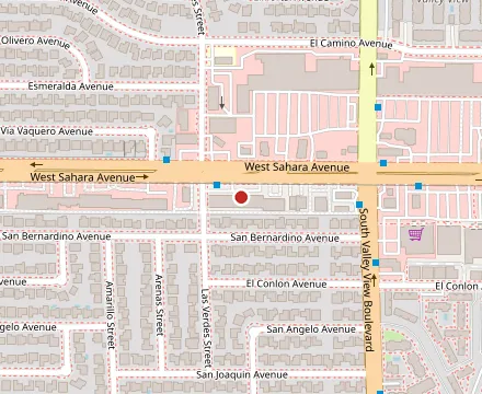 Map showing Weera Thai Restaurant - Sahara