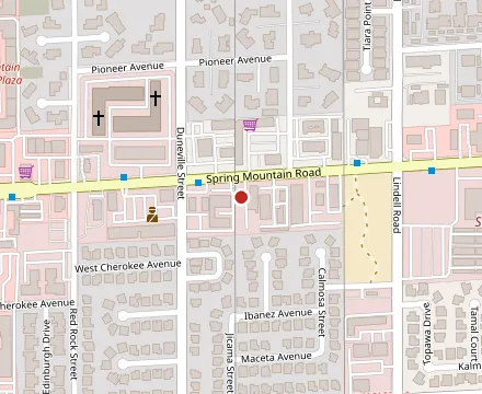 Map showing Roma Deli & Restaurant