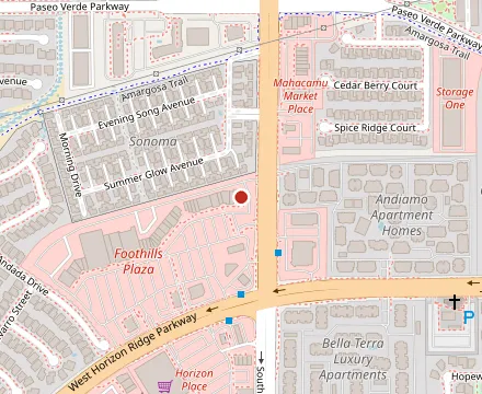Map showing Timbers - Horizon Ridge