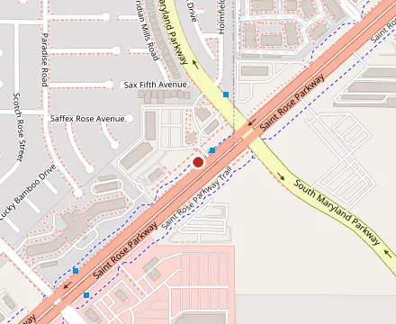 Map showing Hussong’s Mexican Cantina