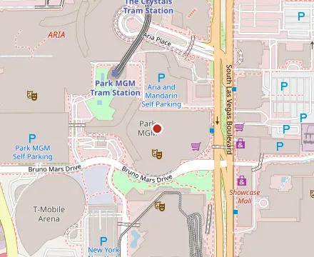 Map showing Bavette's Steakhouse & Bar