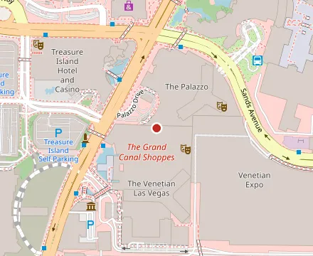 Map showing Delmonico Steakhouse