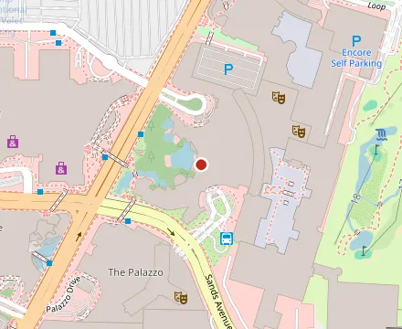 Map showing SW Steakhouse