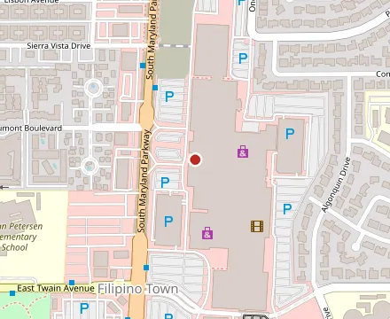 Map showing Primal Steakhouse